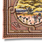 Hermes Scarf Silk Carre 90 Sous le Cedre Under Himalayan Cedar Pink — view 5