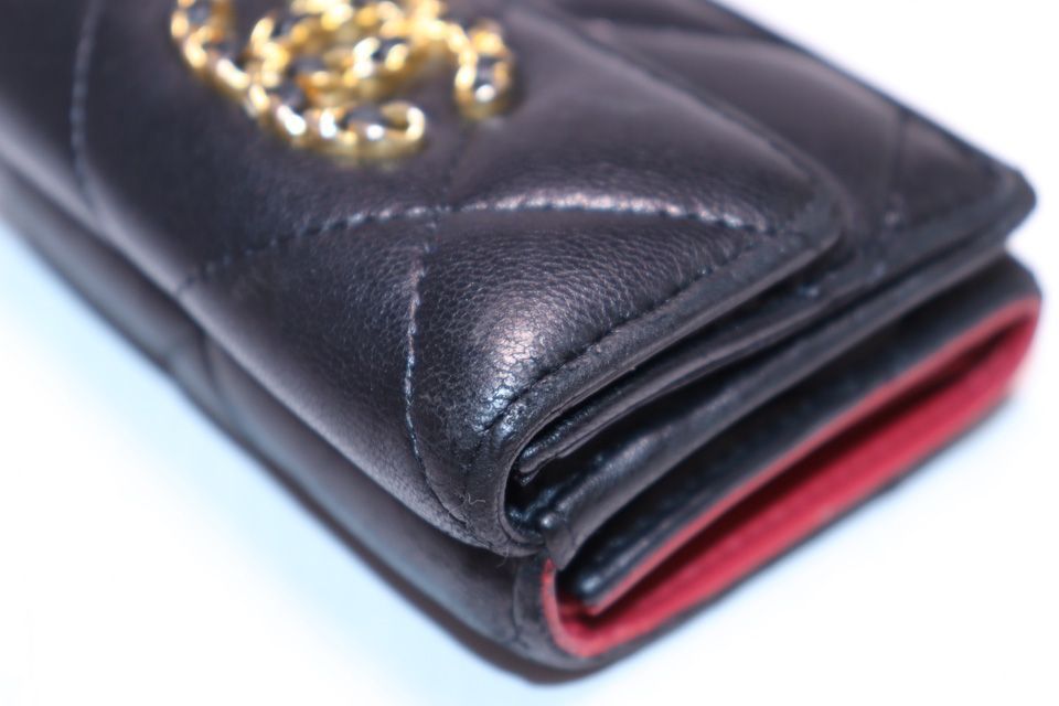 Chanel Lambskin Trifold Wallet — view 4