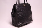 Chanel Lambskin Tote Bag Black — view 4