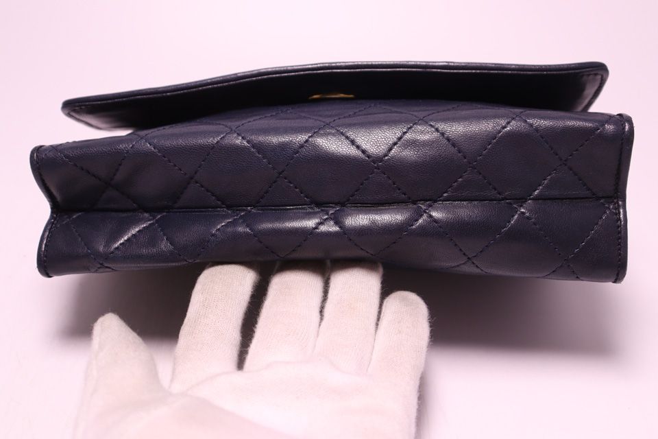 Chanel Quilted Lambskin Chain Shoulder Bag — view 3