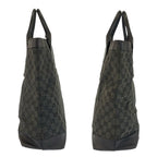 Gucci Black GG Canvas Leather 002 Tote Bag — view 7