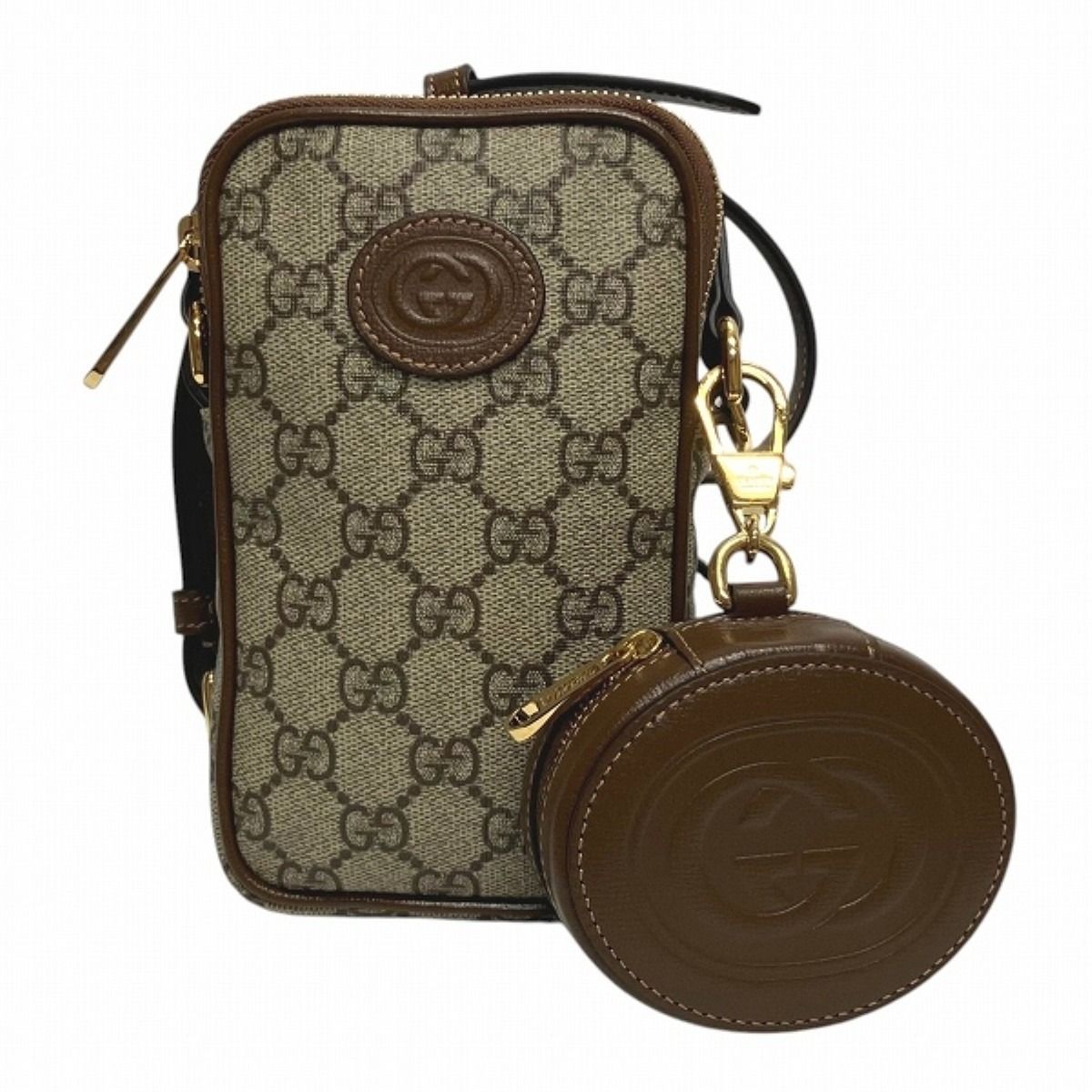 Gucci Interlocking G Shoulder Bag GG Supreme Leather