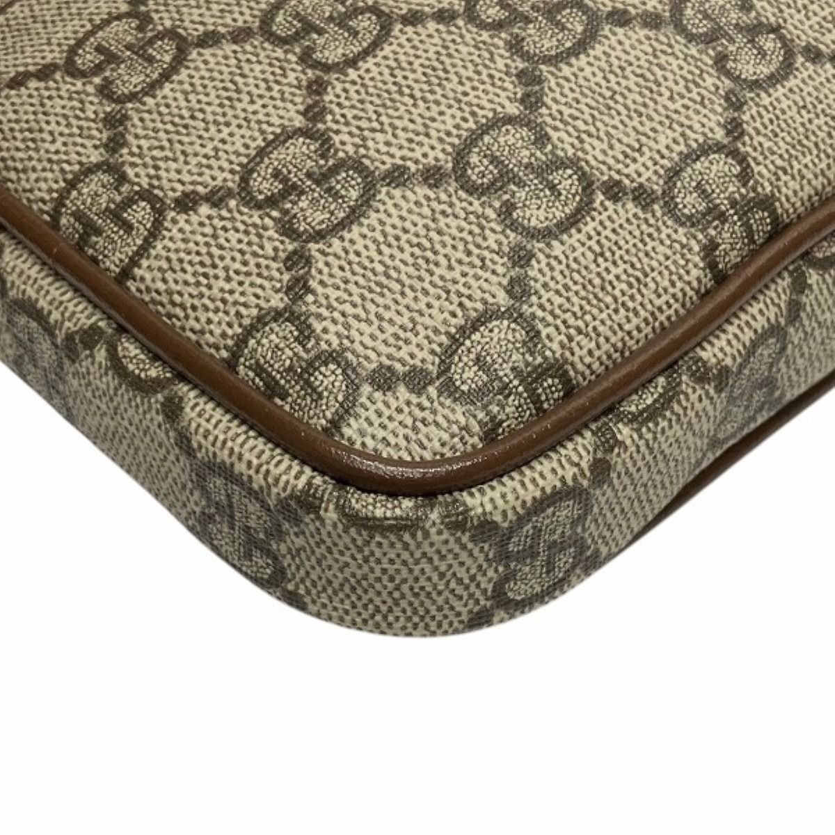 Gucci Interlocking G Shoulder Bag GG Supreme Leather — view 7