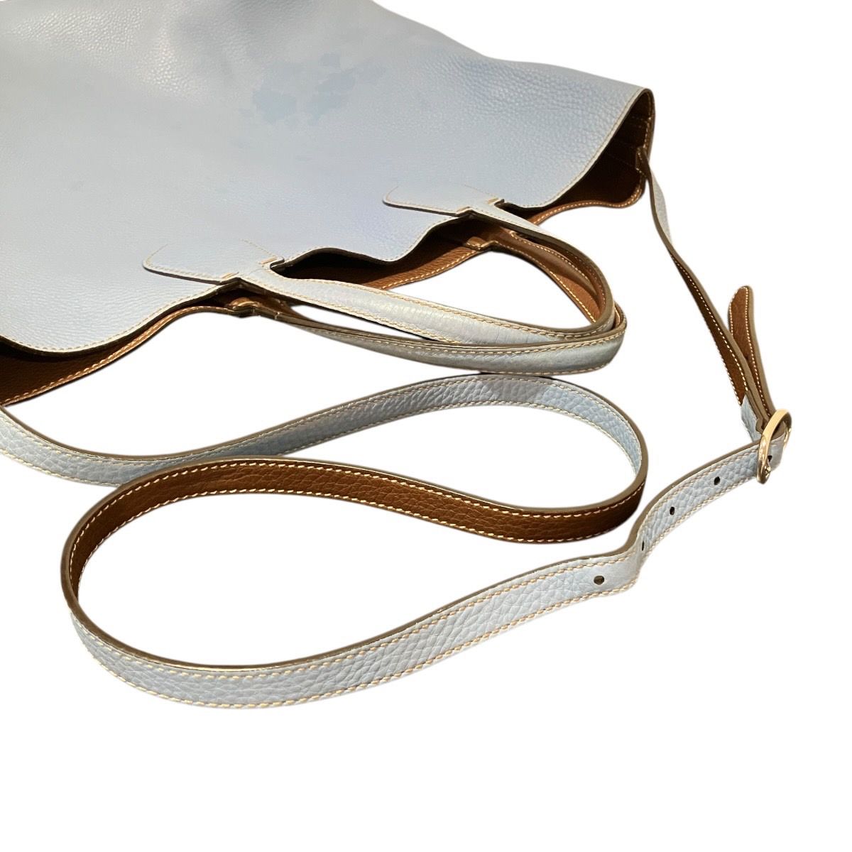 Gucci Tote Bag Leather Blue — view 8