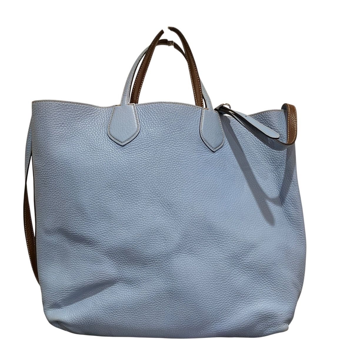 Gucci Tote Bag Leather Blue — view 2