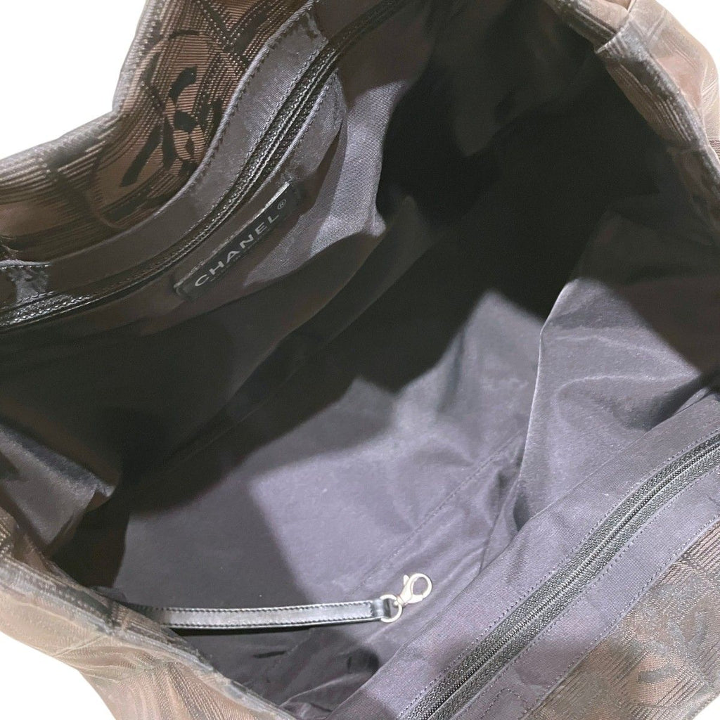 Chanel New Travel Line Tote Bag Nylon Leather — view 5