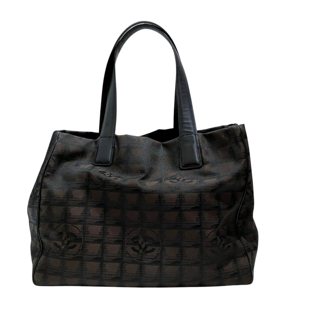 Chanel New Travel Line Tote Bag Nylon Leather