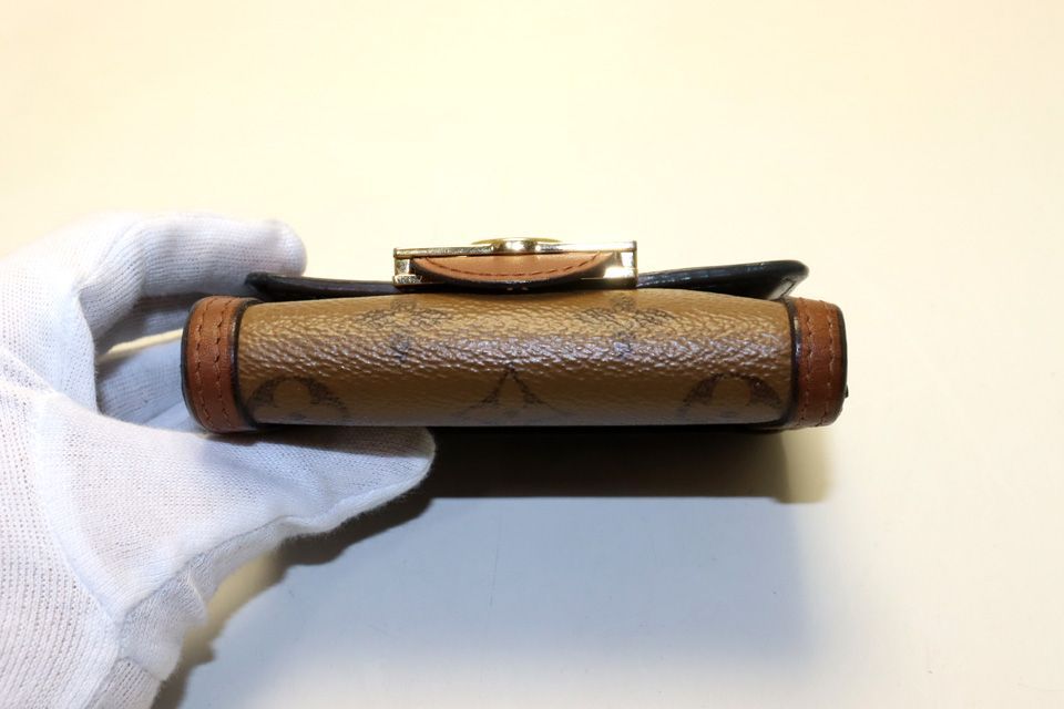 Louis Vuitton Monogram Reverse Portefeuille Dauphine Compact Leather Trifold — view 3
