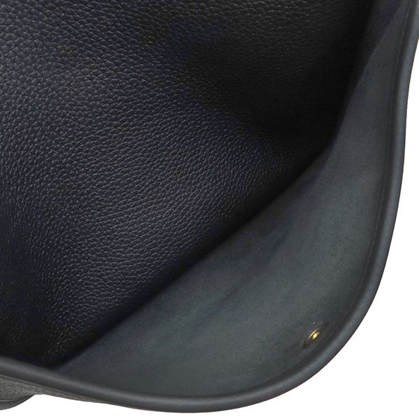 Hermes Shoulder Bag Evelyne 3 PM Taurillon Clemence Black Gold — view 5