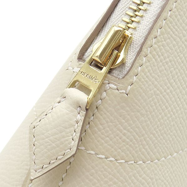 Hermes 2-Way Bag Bolide 27 Veau Epsom Craie Gold Ivory Handbag Shoulder — view 8