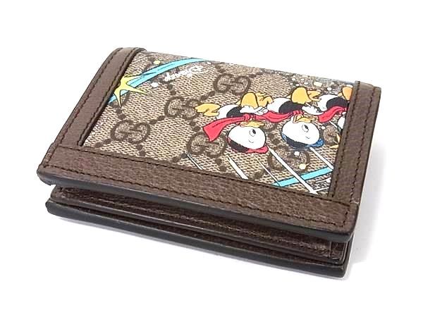 Gucci Disney Collaboration Donald Duck GG Supreme Leather Bifold Wallet — view 2