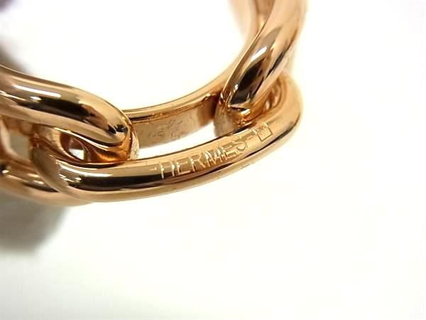 Hermes Chaine D'Ancre Lucade Scarf Ring Closure Pink Gold — view 3