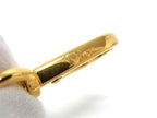 Dior Leather Key Ring Key Holder Charm Black Gold — view 3