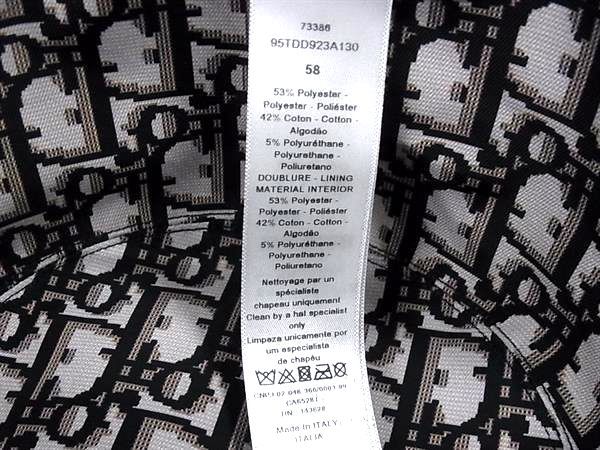 Dior Teddy-D Trotter Reversible Bob Hat Oblique Hat Black — view 5