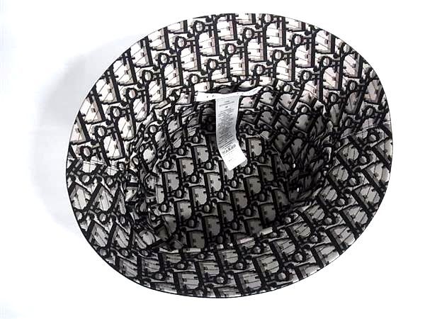 Dior Teddy-D Trotter Reversible Bob Hat Oblique Hat Black — view 3