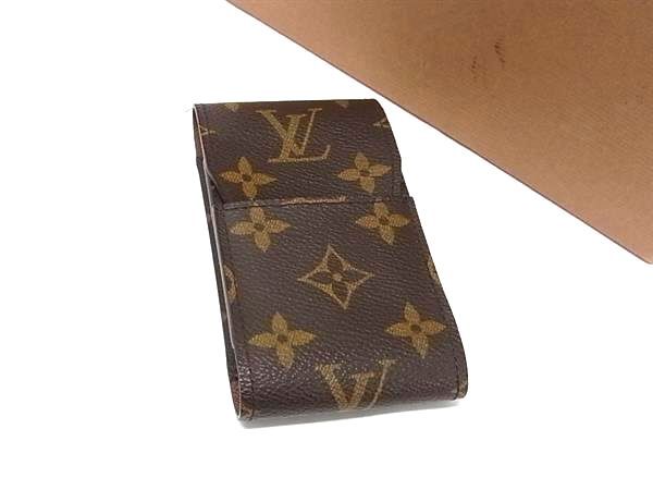 Louis Vuitton Monogram Etui Cigarette Case Tobacco Holder Brown