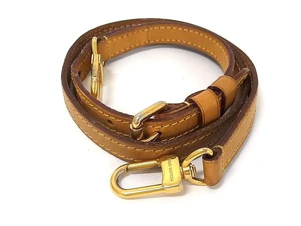 Louis Vuitton Leather Bag Shoulder Strap Belt Crossbody Brown