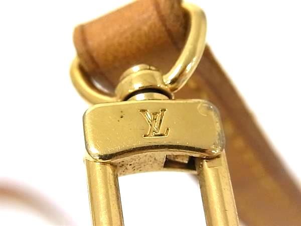 Louis Vuitton Leather Bag Shoulder Strap Belt Brown — view 4
