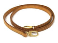 Louis Vuitton Leather Bag Shoulder Strap Belt Brown