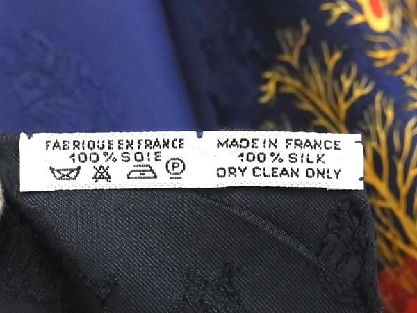 Hermes Joiesd' Hiver Winter Carre 90 100% Silk Large Scarf Shawl Navy — view 5