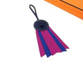Hermes Paddock Flot Agneau Milo Key Holder Bag Charm Navy Purple