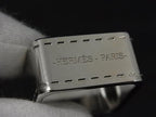 Hermes Bolduc Square Scarf Ring Closure Silver — view 3