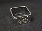 Hermes Bolduc Square Scarf Ring Closure Silver