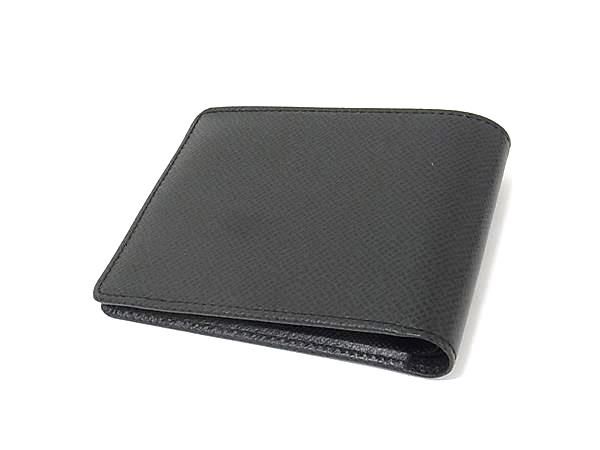 Louis Vuitton Taiga Porto Vier 6 Cult Credit Bifold Wallet Black — view 2