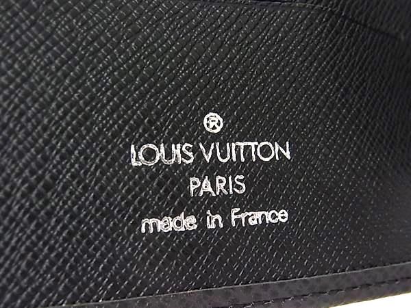 Louis Vuitton Taiga Porto Vier 6 Cult Credit Bifold Wallet Black — view 5