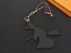 Hermes Petit h Sorciere Taurillon Clemence Vo Epsom Key Holder Black BV
