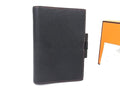 Hermes Agenda GM Courchevel Silver Notebook Cover Schedule Book Black