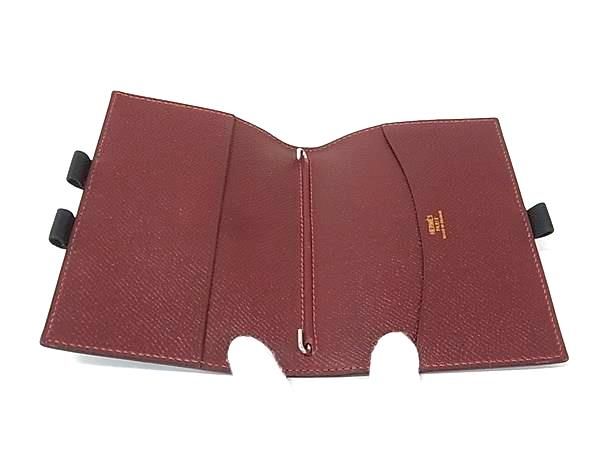 Hermes Agenda GM Courchevel Silver Notebook Cover Schedule Book Black — view 3