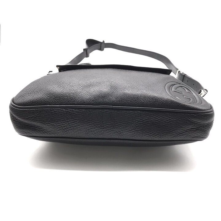 Gucci Interlocking G Soho Business Bag 2-Way Bag Crossbody Leather Black — view 4