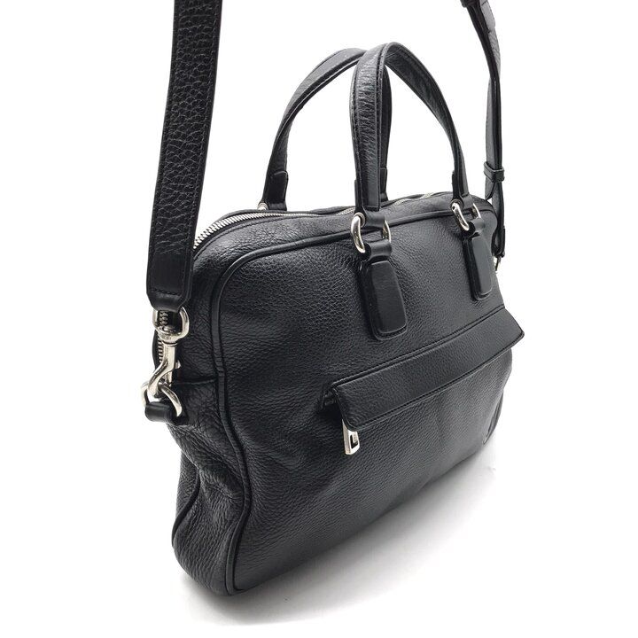 Gucci Interlocking G Soho Business Bag 2-Way Bag Crossbody Leather Black — view 2