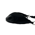 Prada Nylon Leather Shoulder Bag Tote Black — view 6