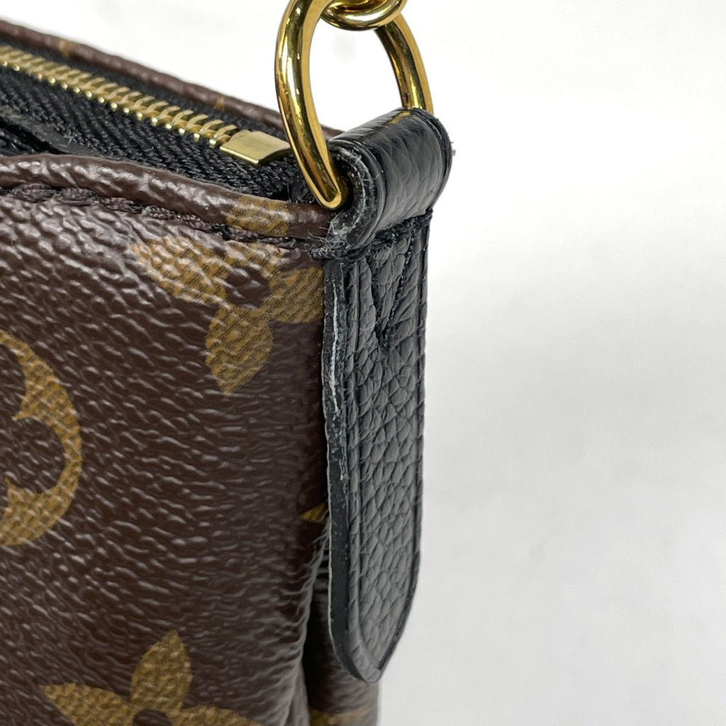 Louis Vuitton Pallas Clutch 2-Way Handbag Monogram Brown Noir — view 4