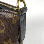 Louis Vuitton Pallas Clutch 2-Way Handbag Monogram Brown Noir — view 4
