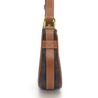 Celine Handbag Mini Ava Tan Triomphe Canvas Calfskin Gold — view 3