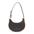 Celine Handbag Mini Ava Tan Triomphe Canvas Calfskin Gold