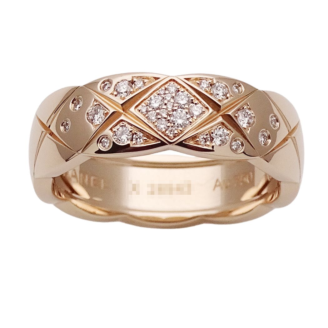 Chanel Ring Diamond Coco Crush Pink Gold 58 — view 2