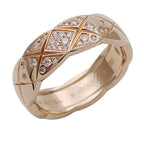 Chanel Ring Diamond Coco Crush Pink Gold 58
