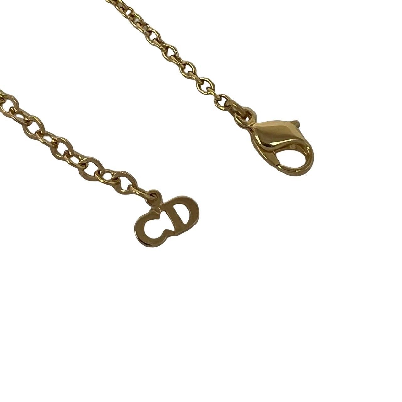 Dior CD Logo Motif Pendant Gold — view 4