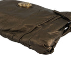 Gucci Hysteria Leather Metallic Emblem Clutch Gold — view 7