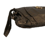 Gucci Hysteria Leather Metallic Emblem Clutch Gold — view 6