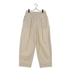 Hermes Series Button Aja Star Tuck Pants 38 Off White