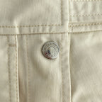 Hermes Series Button Aja Star Tuck Pants 38 Off White — view 6