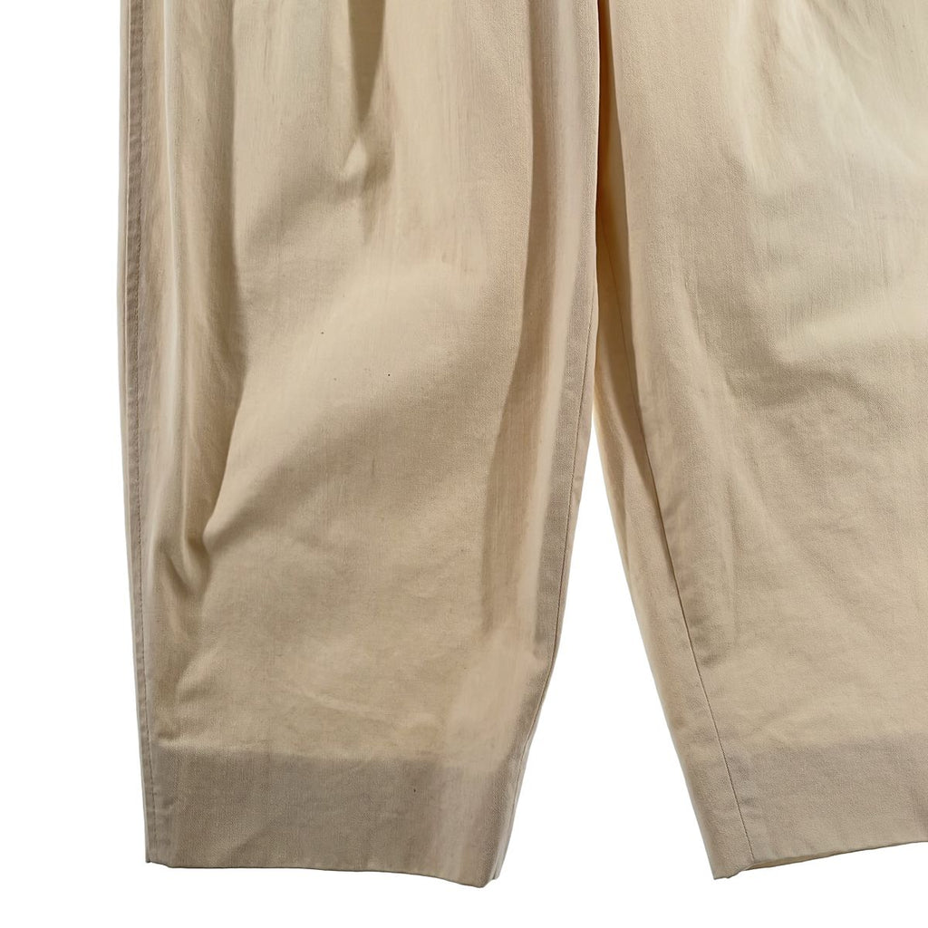 Hermes Series Button Aja Star Tuck Pants 38 Off White — view 3