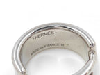 Hermes Ring Olympe Silver Brown Metal Leather — view 3
