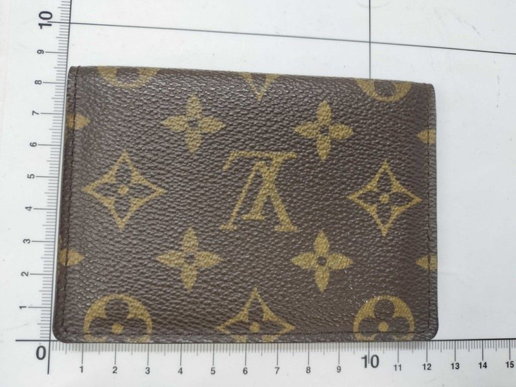 Louis Vuitton Card Case Porto 2 Cult Vertical Brown Monogram — view 2