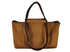 Hermes Shoulder Bag Kabak Elan PM Brown Canvas Leather Silver